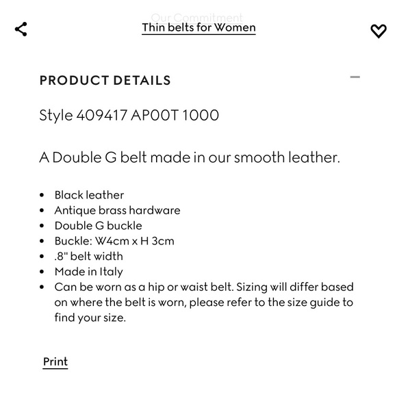 Gucci Marmont Leather Belt - Picture 4 of 7